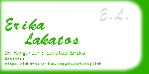 erika lakatos business card